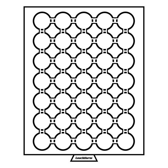 Leuchtturm 326819 Bandeja para monedas 35 divisiones para CAPS 28 + CAPS 27, color humo Leuchtturm 326819 Bandeja para monedas 35 divisiones para CAPS 28 + CAPS 27, color humo