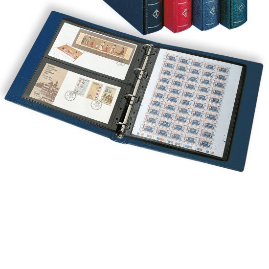 Leuchtturm 326824 tapa de anillas ROYAL con cajetín, azul