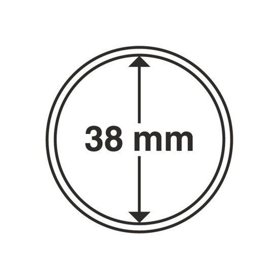 Leuchtturm 327110 cápsulas de monedas diámetro interior 38 mm Leuchtturm 327110 cápsulas de monedas diámetro interior 38 mm