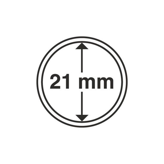 Leuchtturm 327401 cápsulas de monedas diámetro interior 21 mm Leuchtturm 327401 cápsulas de monedas diámetro interior 21 mm