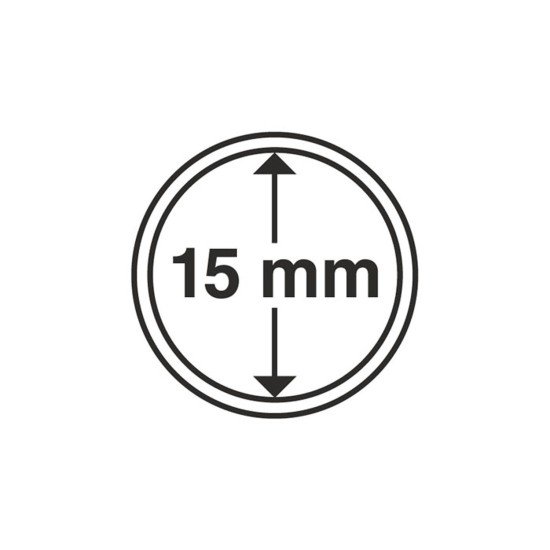 Leuchtturm 327665 cápsulas de monedas diámetro interior 15 mm Leuchtturm 327665 cápsulas de monedas diámetro interior 15 mm