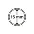 Leuchtturm 327665 cápsulas de monedas diámetro interior 15 mm