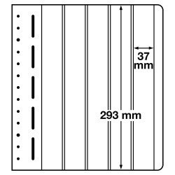 Leuchtturm 328195 LEUCHTTURM hojas en blanco-LB, 5 divisiones, 37 x293 mm Leuchtturm 328195 LEUCHTTURM hojas en blanco-LB, 5 divisiones, 37 x293 mm
