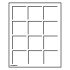 Leuchtturm 329178 Bandeja para 12 monedas de 48mm Ø, azul, para maletín