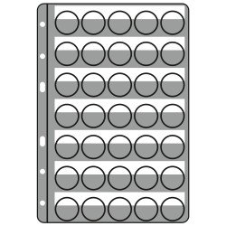 Leuchtturm 329193 hojas de plástico COMPART, para 35 placas de cava / tapas coronas, negro Leuchtturm 329193 hojas de plástico COMPART, para 35 placas de cava / tapas coronas, negro