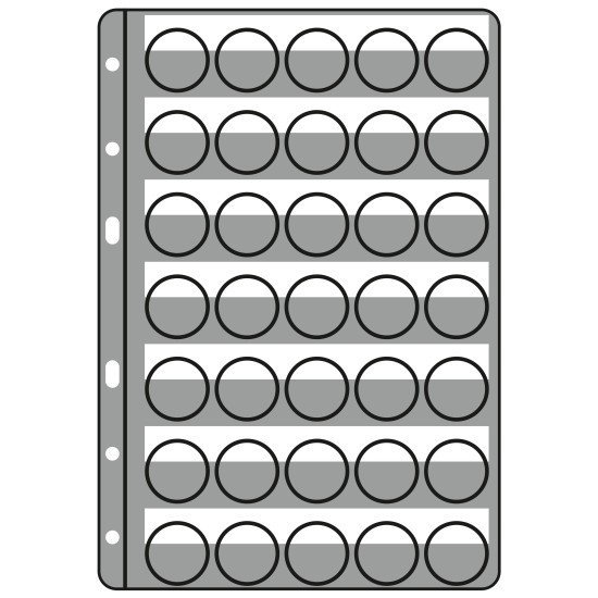 Leuchtturm 329193 hojas de plástico COMPART, para 35 placas de cava / tapas coronas, negro Leuchtturm 329193 hojas de plástico COMPART, para 35 placas de cava / tapas coronas, negro