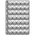 Leuchtturm 329193 hojas de plástico COMPART, para 35 placas de cava / tapas coronas, negro