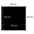 Leuchtturm 329262 Hojas de plástico MAXIMUM, para pliegos, abiertos arriba y en lateral con agujeros, negro