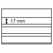 Leuchtturm 329963 Fichas clasificadoras 148x105mm, 3 band.transp.Hoja prot.cartón negro paquete de 100 (PS)