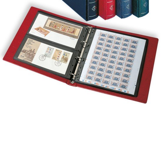 Leuchtturm 329993 tapa de anillas ROYAL con cajetín, rojo Leuchtturm 329993 tapa de anillas ROYAL con cajetín, rojo