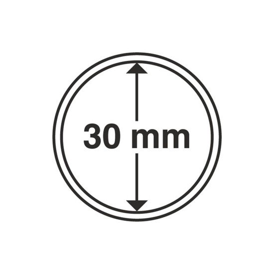 Leuchtturm 330370 cápsulas de monedas diámetro interior 30 mm Leuchtturm 330370 cápsulas de monedas diámetro interior 30 mm