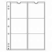 Leuchtturm 330456 Hojas para monedas NUMIS, de 6 divisiones de 55 mm Ø
