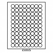 Leuchtturm 330737 Bandeja para monedas 88 divisiones redondas de 21,5 mm Ø, color humo