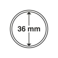 Leuchtturm 330757 Cápsulas Grips para monedas de 36 mm, paquete de 10