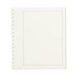 Leuchtturm 331103 KABE Hojas de álbum neutras de cartulina extra fuerte con tradicional borde negro