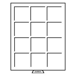 Leuchtturm 331404 Bandeja para monedas 12 divisiones esquinadas hasta 64 mm, color humo Leuchtturm 331404 Bandeja para monedas 12 divisiones esquinadas hasta 64 mm, color humo