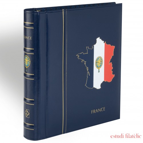 Leuchtturm 331485 SF-Álbum preimpreso diseño classic Francia 1980-1994, incl. cajetín, azul Leuchtturm 331485 SF-Álbum preimpreso diseño classic Francia 1980-1994, incl. cajetín, azul
