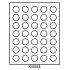 Leuchtturm 331868 Bandeja para monedas 35 divisiones redondas de 32,5 mm Ø, color humo