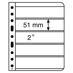 Leuchtturm 332339 hojas de plástico VARIO, 5 divisiones, transparente Leuchtturm 332339 hojas de plástico VARIO, 5 divisiones, transparente