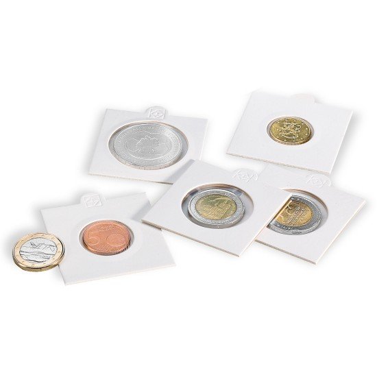 Leuchtturm 332682 Cartones de monedas MATRIX, blanco, diámetro 20 mm, autoadhesivos, 25 unidades Leuchtturm 332682 Cartones de monedas MATRIX, blanco, diámetro 20 mm, autoadhesivos, 25 unidades