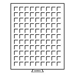Leuchtturm 333127 Bandeja para monedas 99 divisiones esquinadas hasta 19 mm Ø, color humo Leuchtturm 333127 Bandeja para monedas 99 divisiones esquinadas hasta 19 mm Ø, color humo