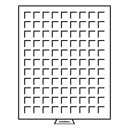 Leuchtturm 333127 Bandeja para monedas 99 divisiones esquinadas hasta 19 mm Ø, color humo Leuchtturm 333127 Bandeja para monedas 99 divisiones esquinadas hasta 19 mm Ø, color humo