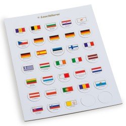 Leuchtturm 333463 Fichas de bandera de cartón, adecuado para Caps 26 Leuchtturm 333463 Fichas de bandera de cartón, adecuado para Caps 26