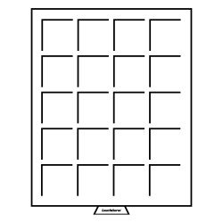 Leuchtturm 334398 Bandeja para monedas 20 divisiones esquinadas hasta 48 mm Ø, gris Leuchtturm 334398 Bandeja para monedas 20 divisiones esquinadas hasta 48 mm Ø, gris