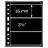 Leuchtturm 335106 hojas de plástico VARIO, 3 divisiones, negro