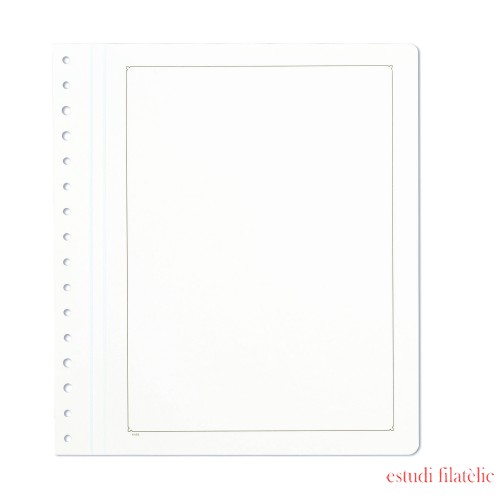 Leuchtturm 335553 KABE hojas en blanco cartulina blanca con tradicional borde negro