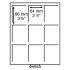 Leuchtturm 335666 Bandeja para monedas 9 divisiones esquinadas para cáps. de monedas americanas, color humo