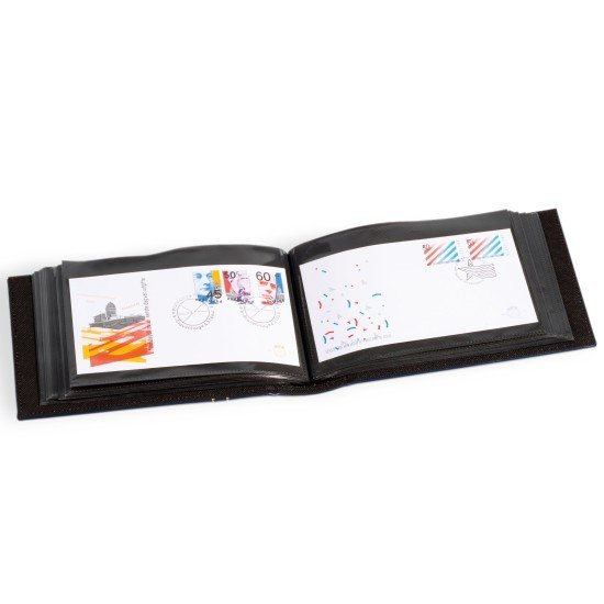 Leuchtturm 335738 Álbum para 100 FDCs o cartas en el formato DIN largo, rojo Leuchtturm 335738 Álbum para 100 FDCs o cartas en el formato DIN largo, rojo