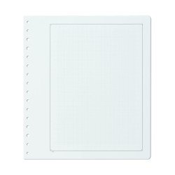 Leuchtturm 335916 KABE Hojas de álbum neutras, papel con borde negro y cruadriculada