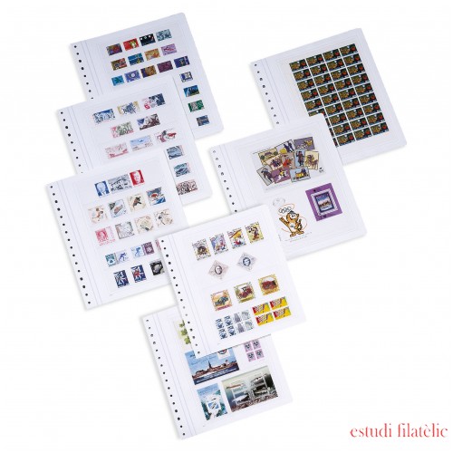 Leuchtturm 336035 KABE Hojas neutras ORION con seis bandas protectoras