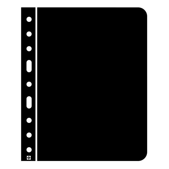 Leuchtturm 336139 Hojas de plástico VARIO, intercaladoras, negro Leuchtturm 336139 Hojas de plástico VARIO, intercaladoras, negro
