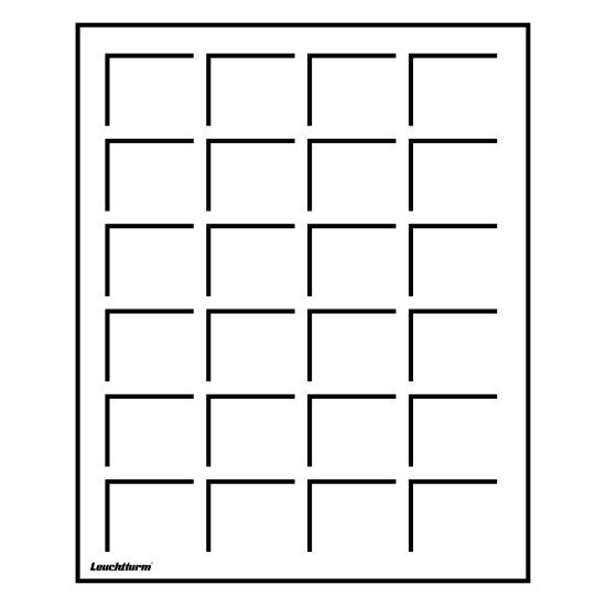 Leuchtturm 336508 Bandeja para 24 monedas de 33 mm Ø, para Maletín Leuchtturm 336508 Bandeja para 24 monedas de 33 mm Ø, para Maletín