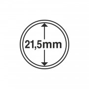Leuchtturm 336560 cápsulas de monedas diámetro interior 21,5 mm