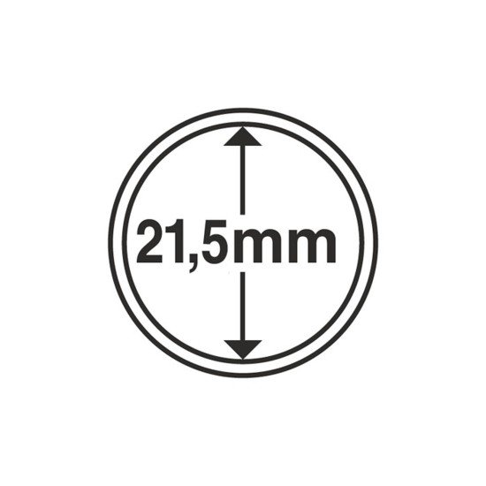 Leuchtturm 336560 cápsulas de monedas diámetro interior 21,5 mm Leuchtturm 336560 cápsulas de monedas diámetro interior 21,5 mm