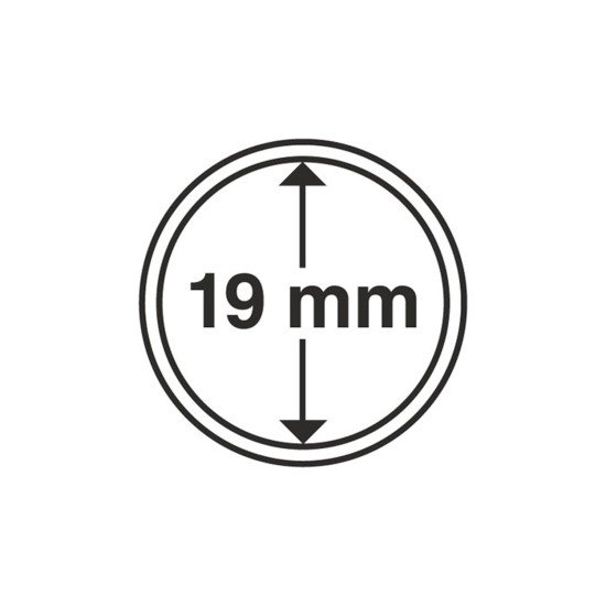 Leuchtturm 337551 cápsulas de monedas diámetro interior 19 mm Leuchtturm 337551 cápsulas de monedas diámetro interior 19 mm