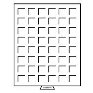 Leuchtturm 337801 Bandeja para monedas 48 divisiones esquinadas hasta 28 mm Ø, color humo
