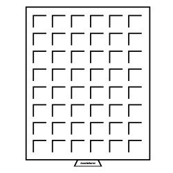 Leuchtturm 337801 Bandeja para monedas 48 divisiones esquinadas hasta 28 mm Ø, color humo Leuchtturm 337801 Bandeja para monedas 48 divisiones esquinadas hasta 28 mm Ø, color humo