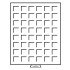Leuchtturm 337801 Bandeja para monedas 48 divisiones esquinadas hasta 28 mm Ø, color humo
