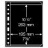 Leuchtturm 337942 Hojas de plástico VARIO, 1 división, negro