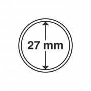 Leuchtturm 337997 cápsulas de monedas diámetro interior 27 mm