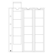 Leuchtturm 338032 hojas OPTIMA, para 15 monedas de hasta 42 mm Ø, transparentes