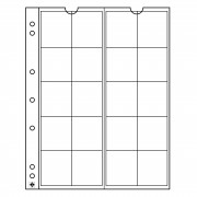 Leuchtturm 338571 Hojas para monedas NUMIS, de 20 divisiones de 34 mm Ø
