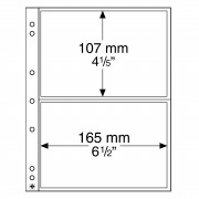 Leuchtturm 338575 hojas para monedas NUMIS, de 2 divisiones para billetes y Postales