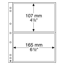 Leuchtturm 338575 hojas para monedas NUMIS, de 2 divisiones para billetes y Postales Leuchtturm 338575 hojas para monedas NUMIS, de 2 divisiones para billetes y Postales
