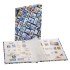 Leuchtturm 339105 Clasificador DIN A4 con motivos de sellos HOBBY, 16 hojas blancas, azul