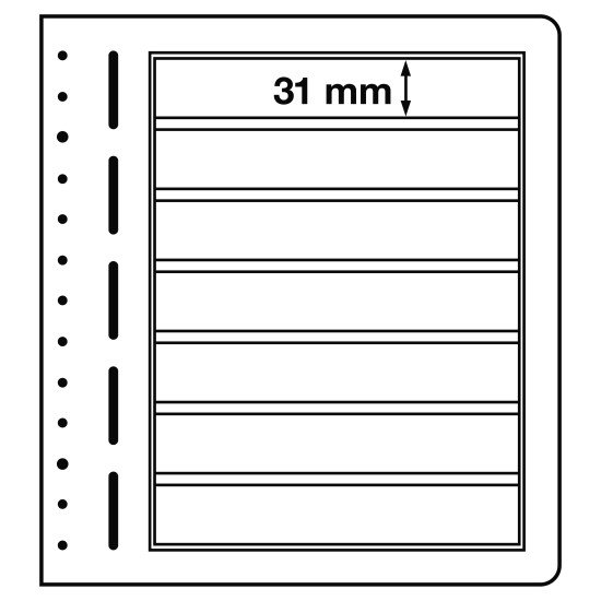 Leuchtturm 340558 oja en blanco-LB, 7 divisiónes, p. 1 Leuchtturm 340558 oja en blanco-LB, 7 divisiónes, p. 1